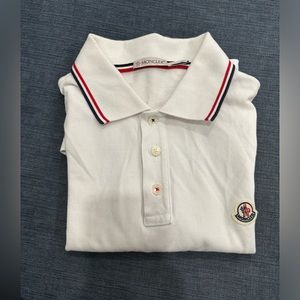 White moncler size small men t shirt. Small stain on armpits. fair condition